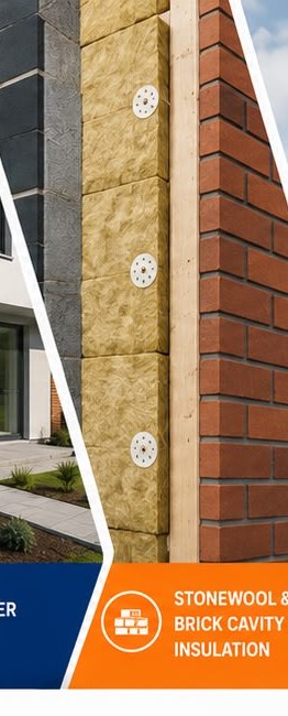 Stonewool Cavity Wall Insulation installation example